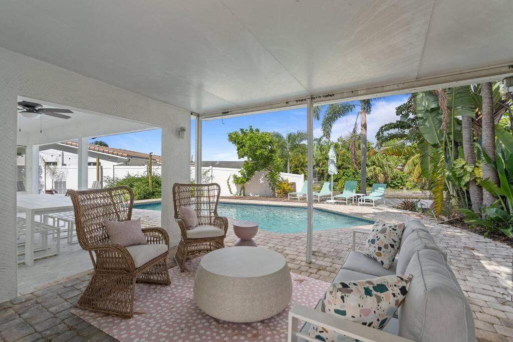 Waterfront-Heated Pool-Mini Golf-Game Room-2Mi Beach Fort Lauderdale Eksteriør billede