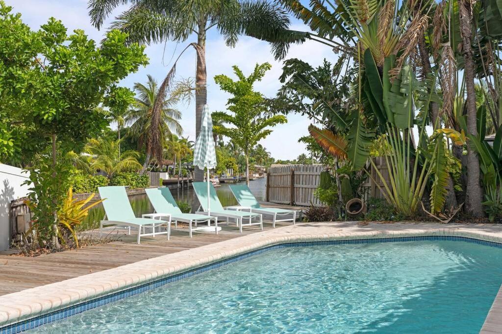 Waterfront-Heated Pool-Mini Golf-Game Room-2Mi Beach Fort Lauderdale Eksteriør billede